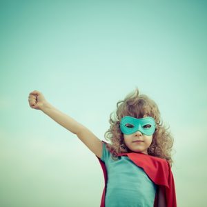 Spirited Superhero kid